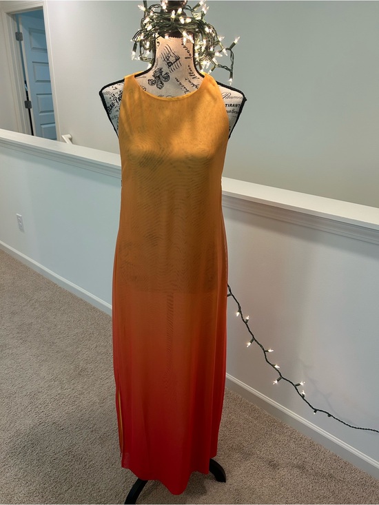 Caroline Constas Dresses & Skirts - Caroline Constas size large Sleeveless Ombre Orange Maxi Dress